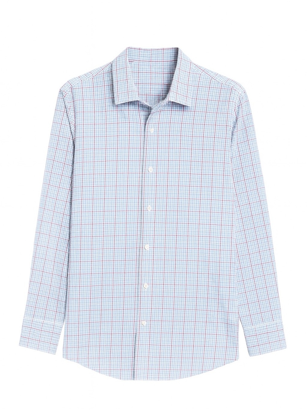 Boss blue plaid button down